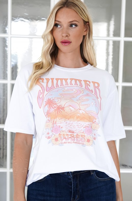 Mixed Brands - Summer Tshirt 2206-30 - White