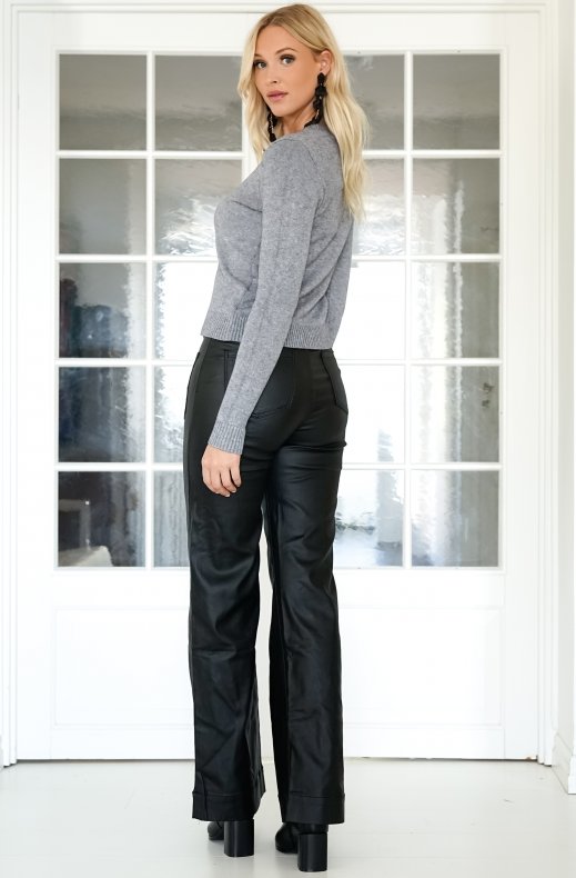 Mixed Brands - Sweater roundneck with buttons 6073 - Grigio Medio