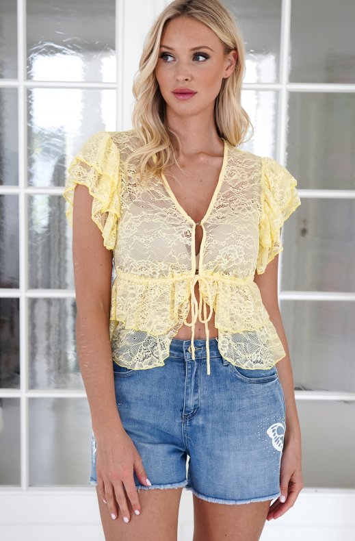 Mixed Brands - Lace top 5642 - Yellow