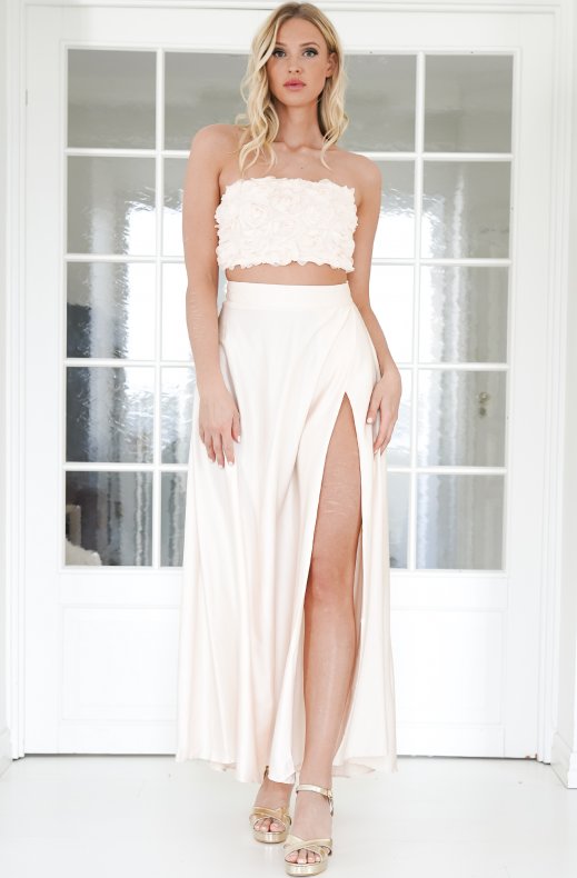 Mixed Brands - Top and Skirt set 606522 - Ecru