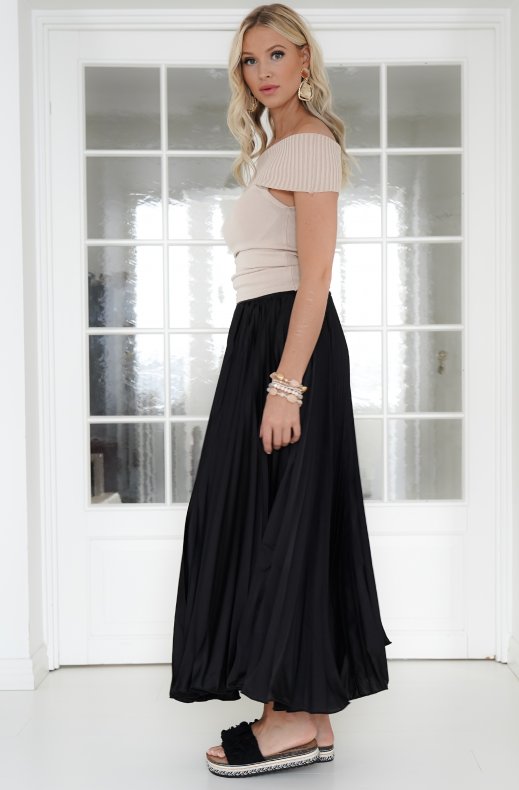 Mixed Brands - Offshoulder top 5035 - Taupe