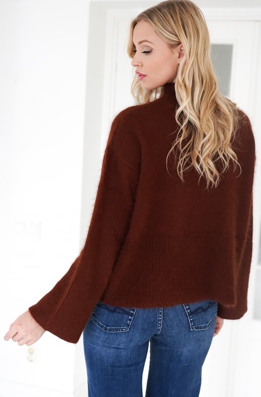 Mixed Brands - Angora Sweater D2761- Brown