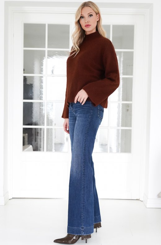 Mixed Brands - Angora Sweater D2761- Brown