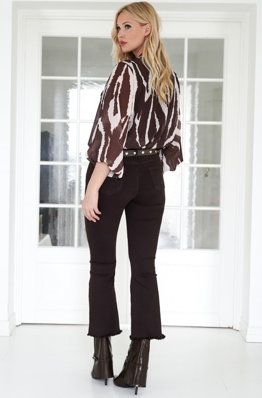 Mixed Brands - Aniella Blouse 8806 - Dark Brown