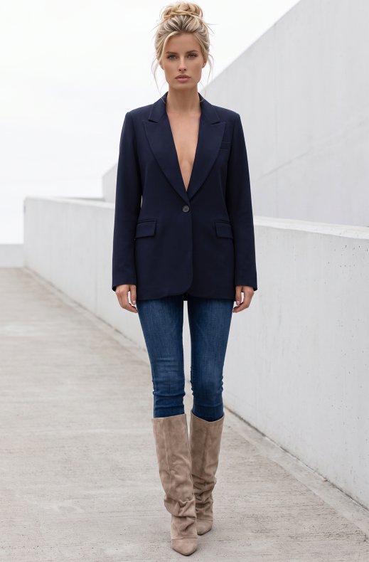 Mixed Brands - Blazer V26126 - Navy