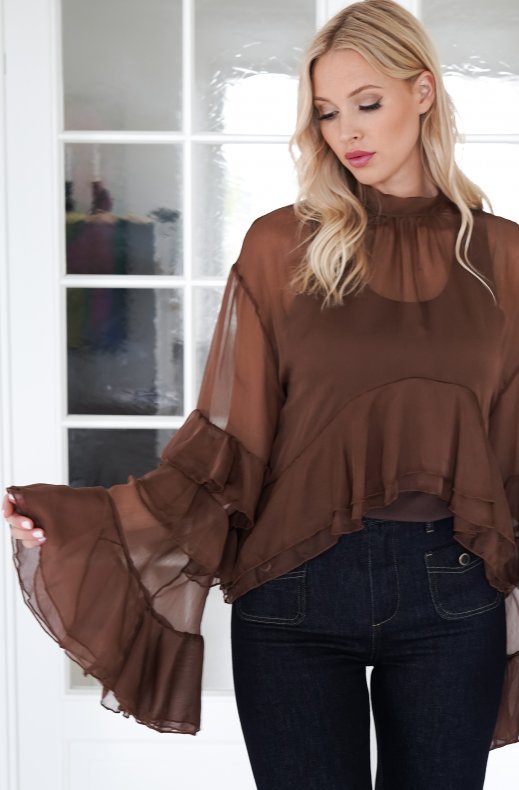 Mixed Brands - Chiffong Blouse 10035 - Brown