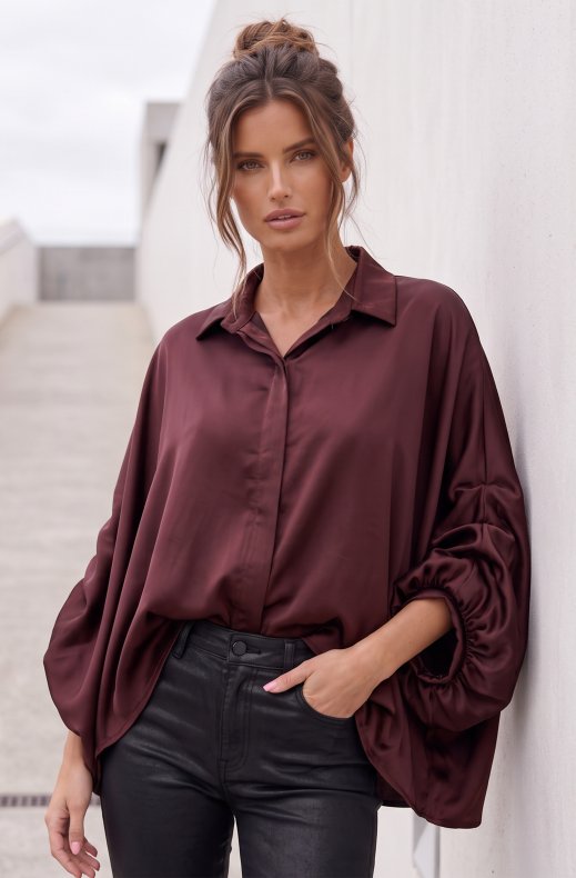 Mixed Brands - Blouse 38726RP - Aubergine