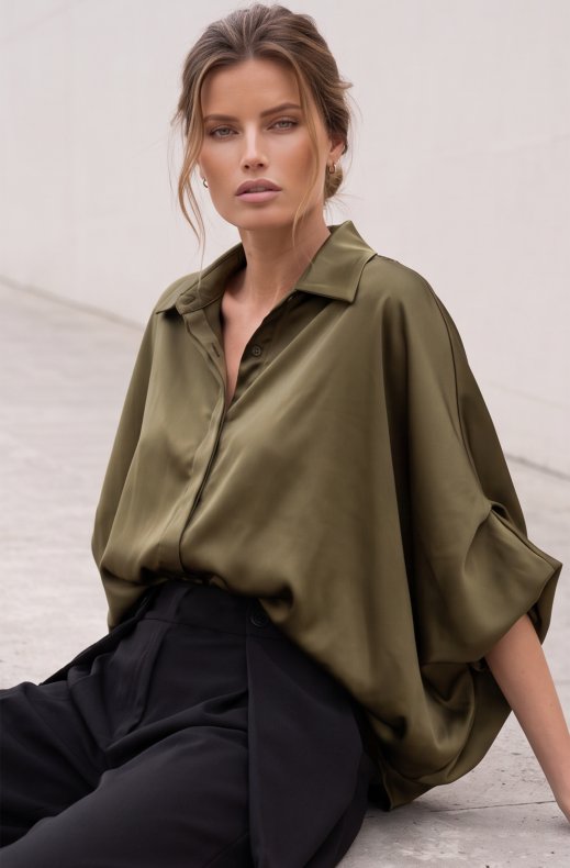 Mixed Brands - Blouse 38726RP - Khaki
