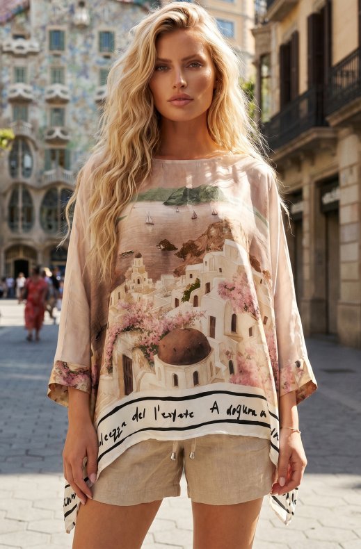 Mixed Brands - Blouse Santorini 60025 - Mocha