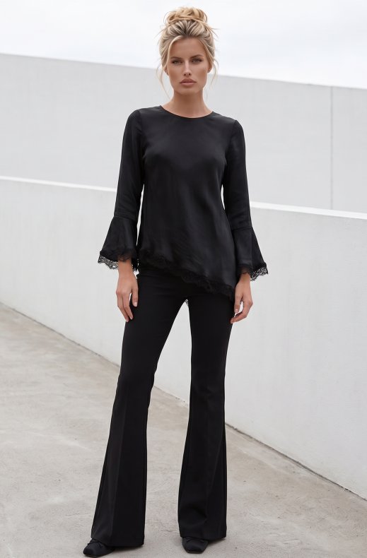 Mixed Brands - Asymmetric blouse 82119 - Black