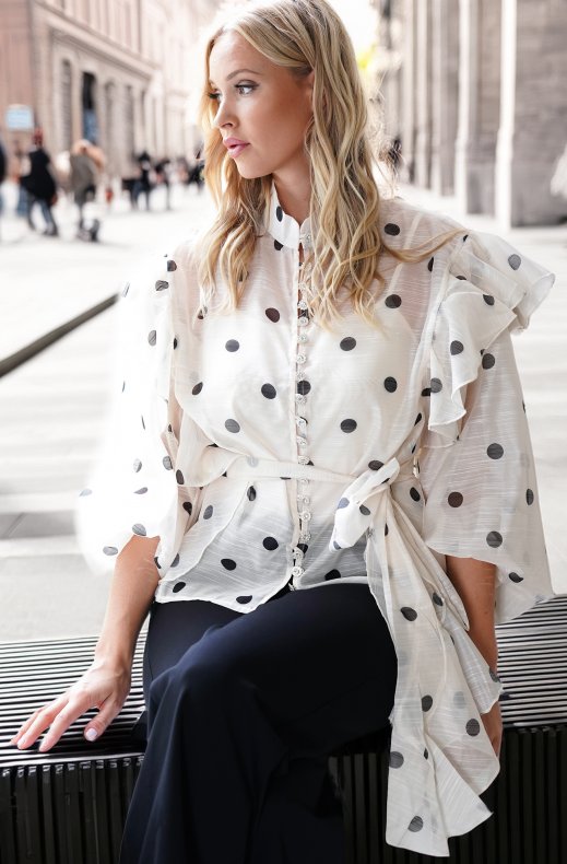 Mixed Brands - Dotted Blouse 7797 - Beige