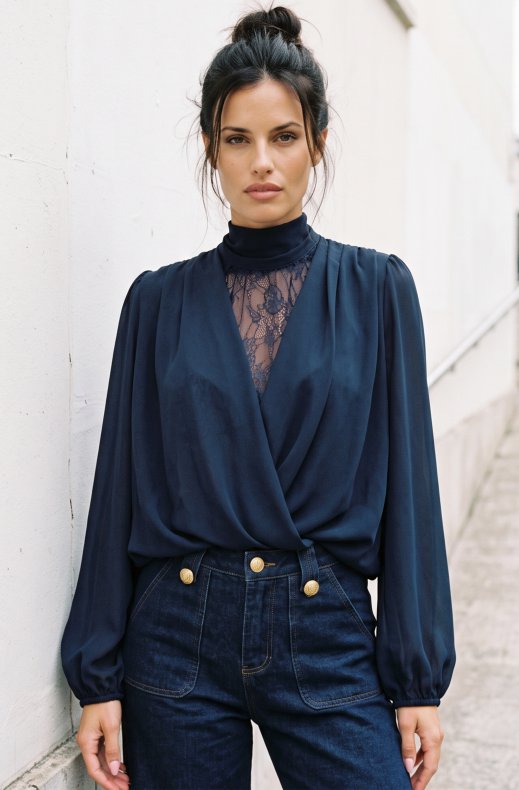 Mixed Brands - Blouse GL_1004 - Navy