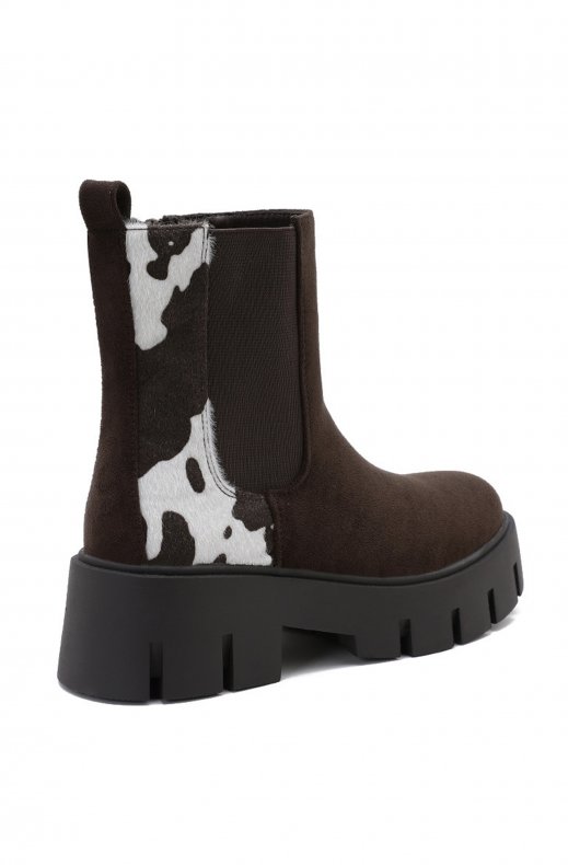 Mixed Brands - Boots with Cow pattern at back WZ-113 - Cow