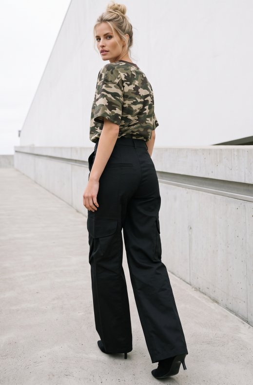 Mixed Brands - Camo Style Pant P26122 - Black