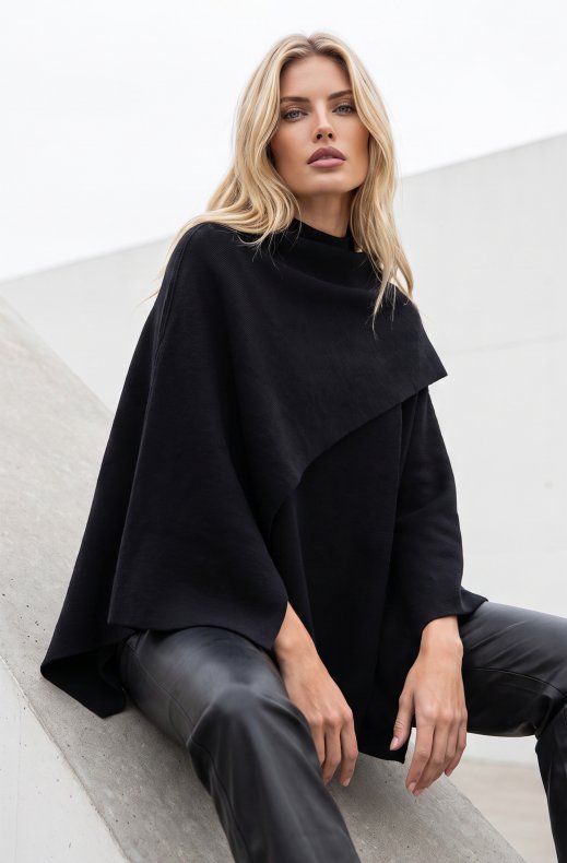 Mixed Brands - Cape Jacket H888 - Black
