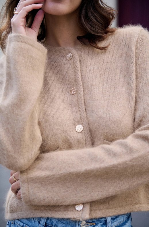 Mixed Brands - Cardigan Angora 2765 - Beige