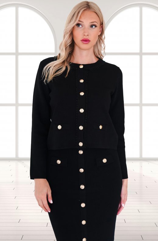 Mixed Brands - Skirt with buttons 9187 - Black