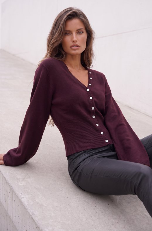 Mixed Brands - Cardigan H900 - Burgundy