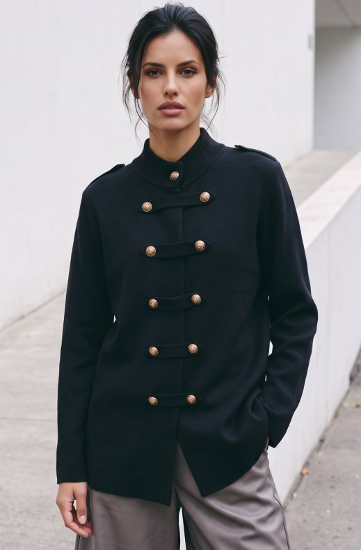 Mixed Brands - Jacket Napoleon Style U16603 - Black