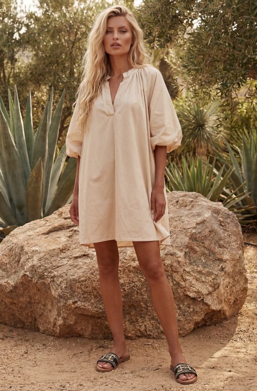 Mixed Brands - Cotton Dress 1857 - Beige