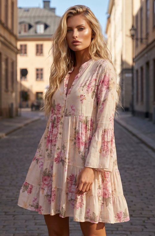 Mixed Brands - Dress Floral Viscose 24062-34 - Floral