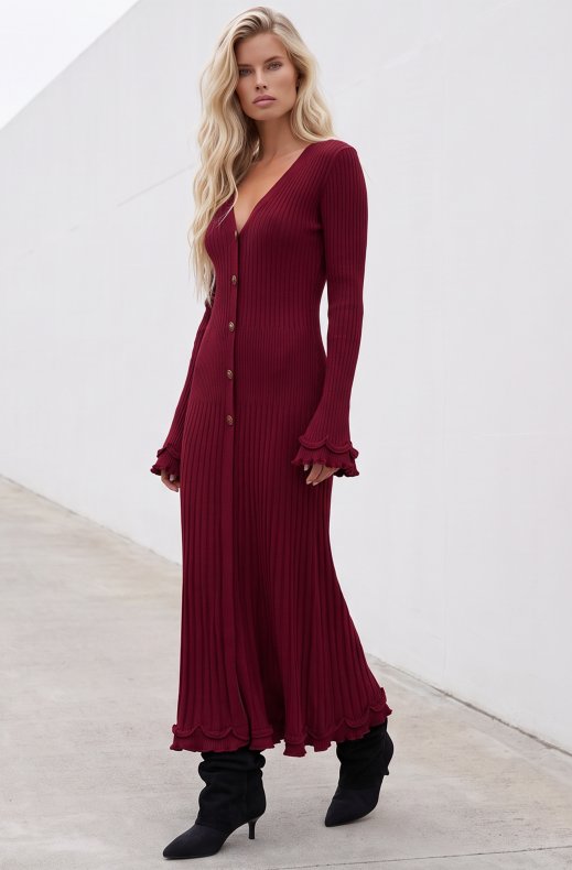 Mixed Brands - Dress 2708 - Bordeaux