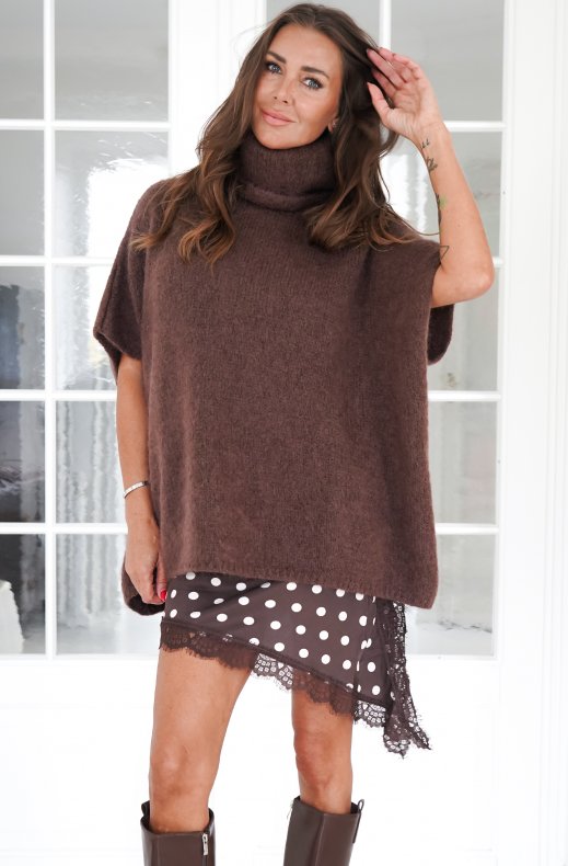 Mixed Brands - Dotted Slip Dress 3036 - Brown