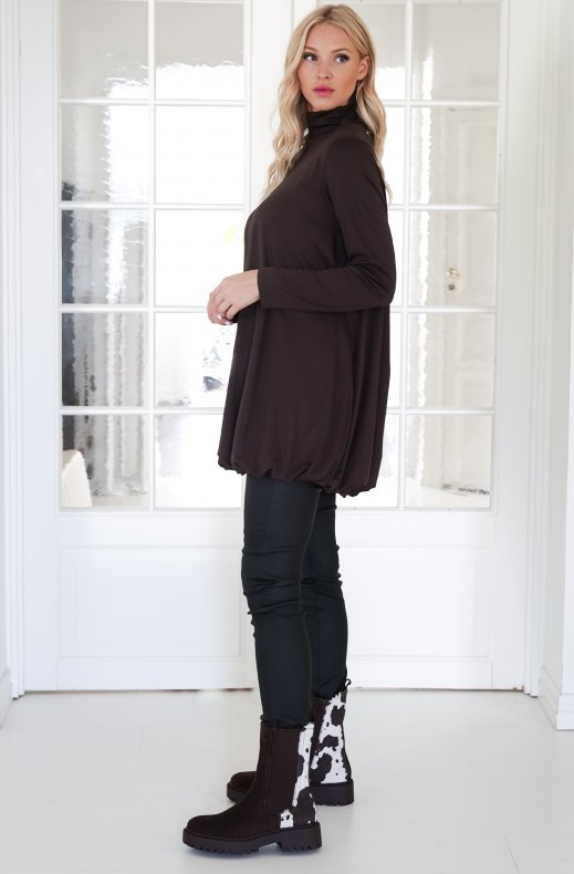 Mixed Brands - Balloon Dress 3522 - Choco