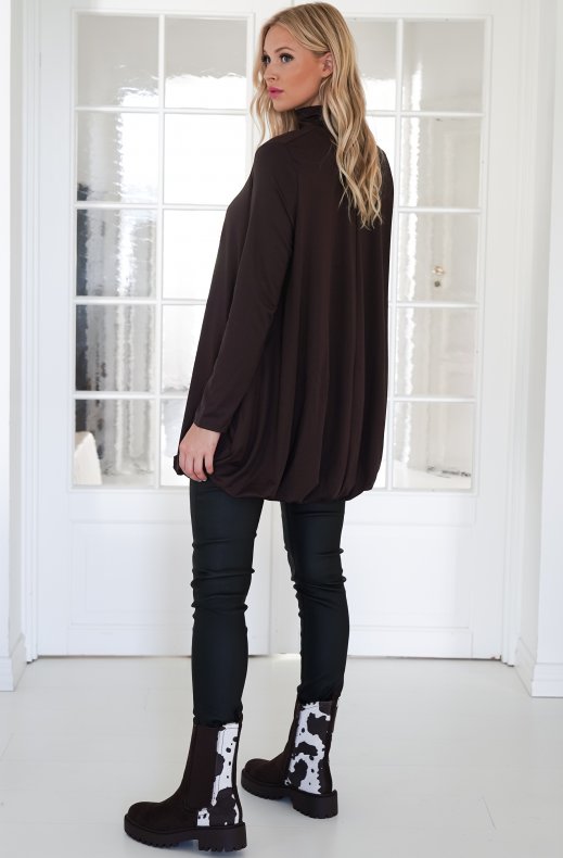 Mixed Brands - Balloon Dress 3522 - Choco