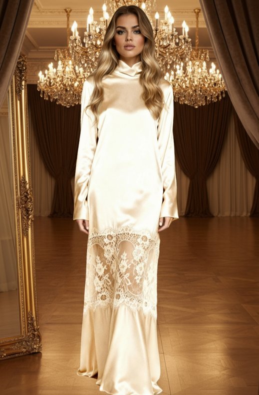 Mixed Brands - Maxi Dress LD3604 - Cream