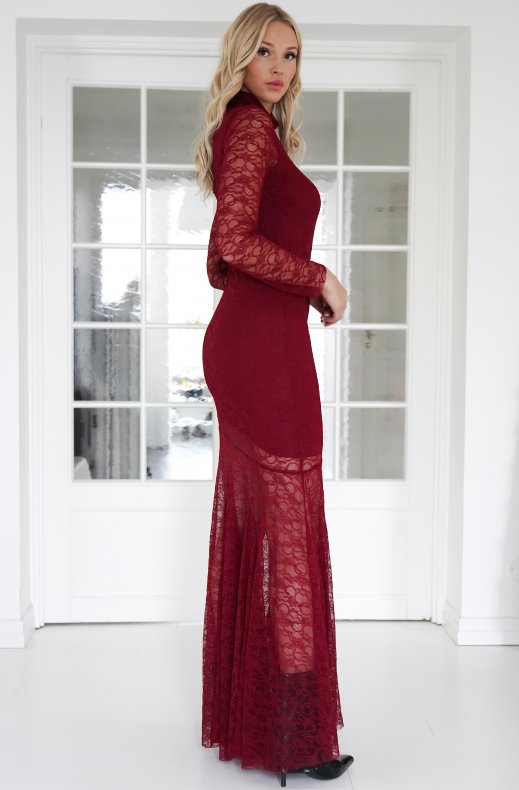 Mixed Brands - Maxi Dress LD3668 - Burgundy
