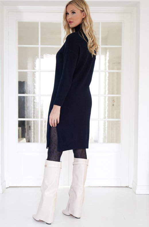 Mixed Brands - Dress with Polo 8047 - Navy