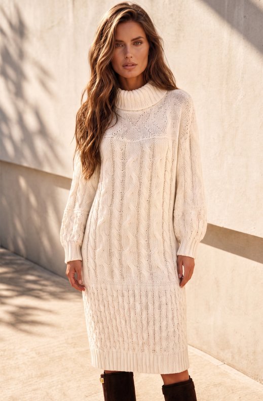 Mixed Brands - Knitted Dress A20123 - Beige