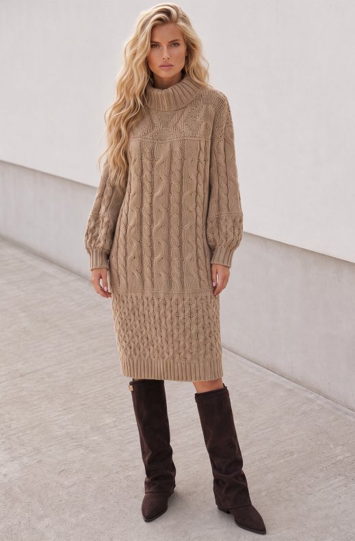 Mixed Brands - Knitted Dress A20123 - Khaki