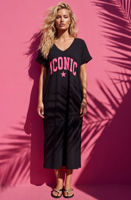 Mixed Brands - Iconic Tshirt dress 6261 - Black