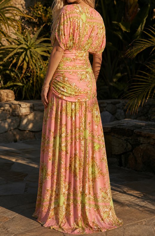 Mixed Brands - Dress Juny26 - Green/Pink