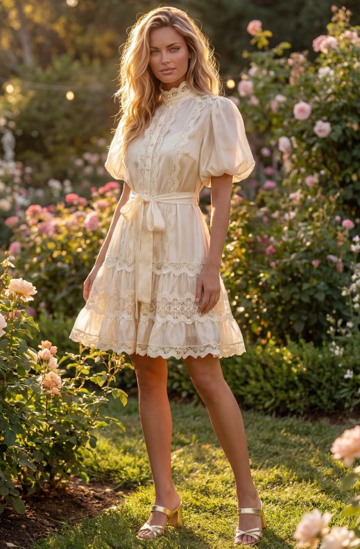Mixed Brands - Dress U27630 - Beige