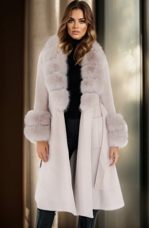 Plain Vanilla - Amazing coat with Faux for Details - Sand