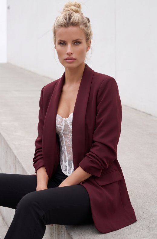 Mixed Brands - Emelie Blazer 22321 - Burgundy