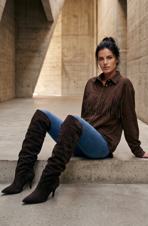 Mixed Brands - High Boots 2571A - Brown