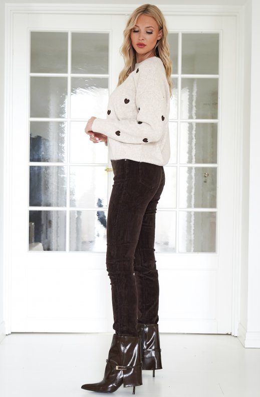 Mixed Brands - Skinnyjeans chord 6990 - Brown