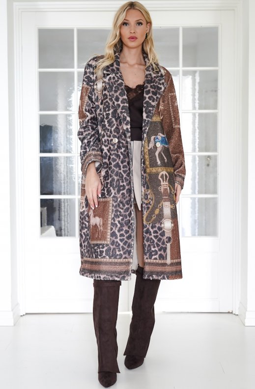 Mixed Brands - Soft Coat Cardigan 25678 - Horse Brown