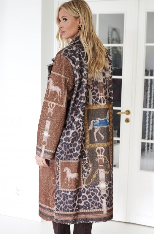 Mixed Brands - Soft Coat Cardigan 25678 - Horse Brown