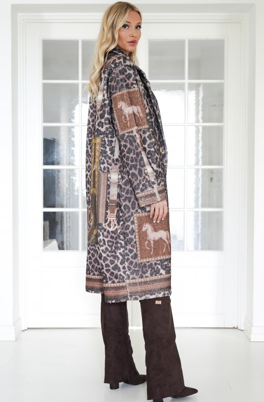 Mixed Brands - Soft Coat Cardigan 25678 - Horse Brown