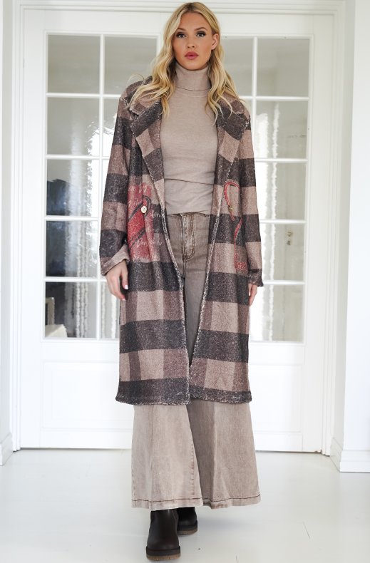Mixed Brands - Soft Coat Cardigan 25678 - Amour Brown