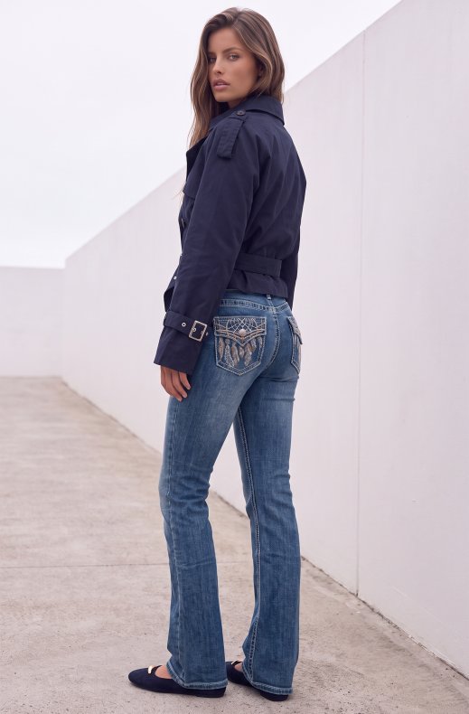 Mixed Brands - Jeans with Feathers 1982 - Denim
