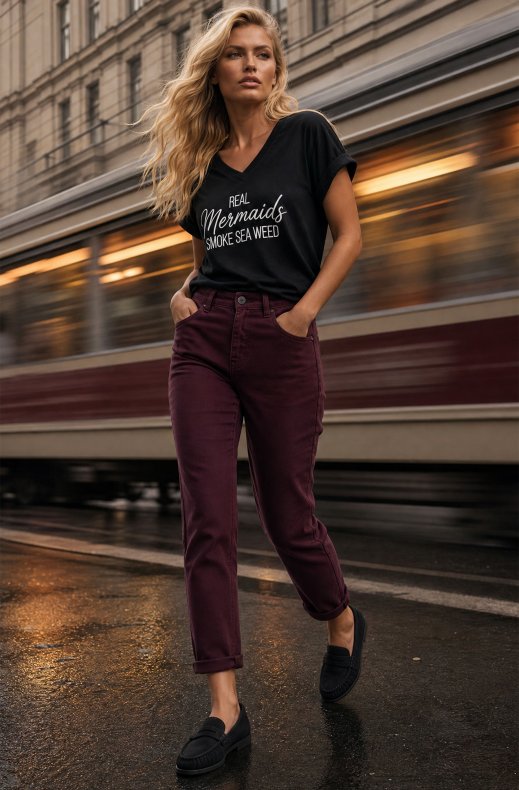 Mixed Brands - Jeans 8058AI - Bordeaux