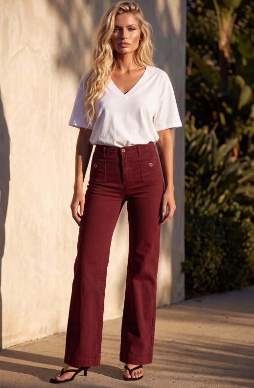 Mixed Brands - Jeans H3535 - Bordeaux