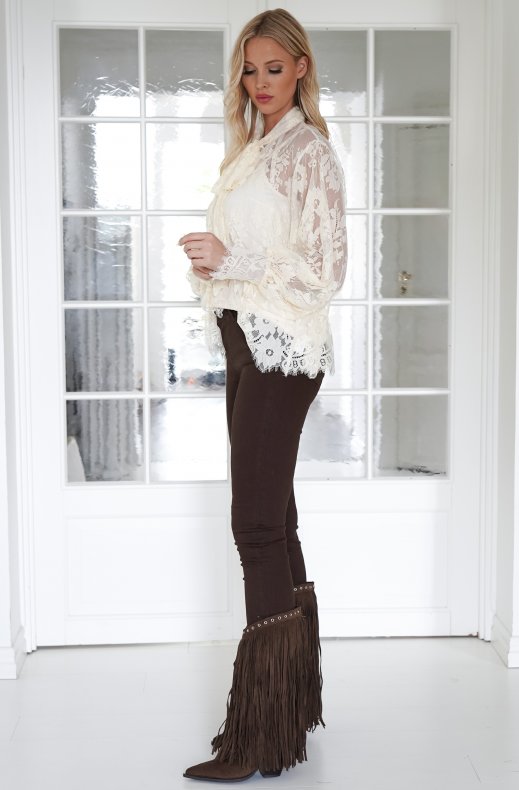 Mixed Brands - Lace blouse 11355 - Beige