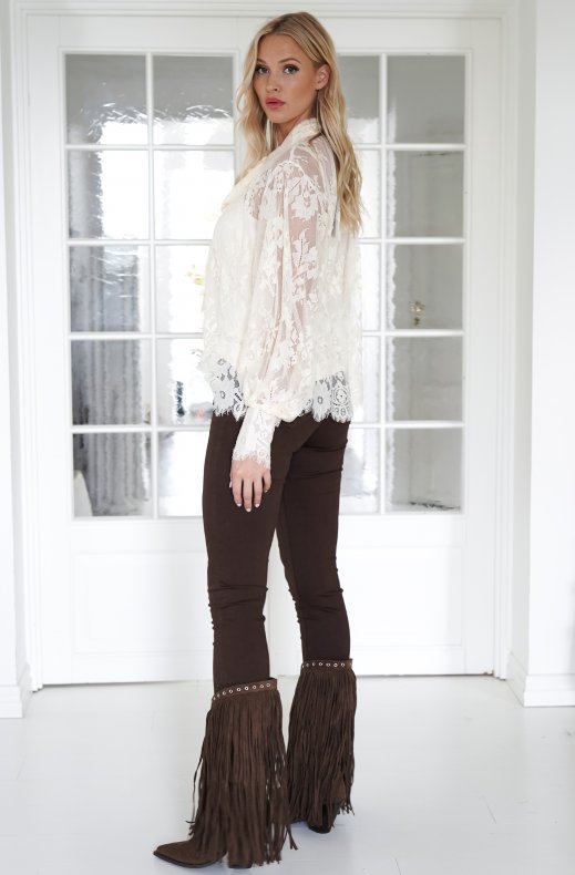 Mixed Brands - Lace blouse 11355 - Beige